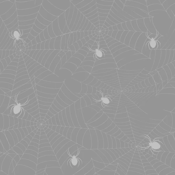 Хеллоуїн чорний безшовний з веб відсікаючою маскою — стоковий вектор