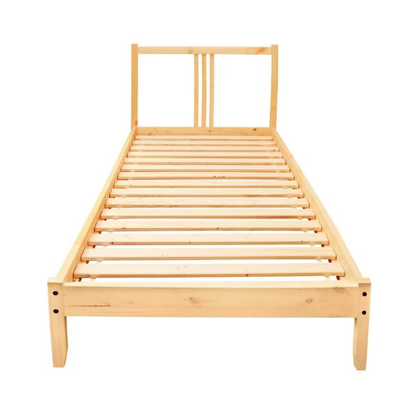 Wooden Bed — Stock Photo, Image