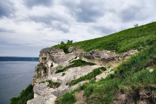 Скелі над Дністром — стокове фото