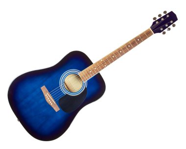 Mavi akustik gitar