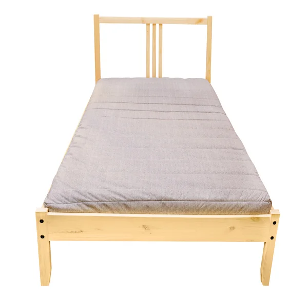 Wooden Bed — Stock Photo, Image