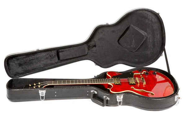 Semi-hollow gitaar — Stockfoto