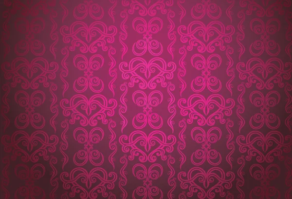 Luxe glamour motif ornemental rose — Image vectorielle