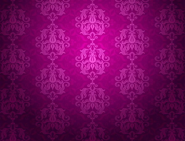 Patrón ornamental violeta de lujo — Vector de stock