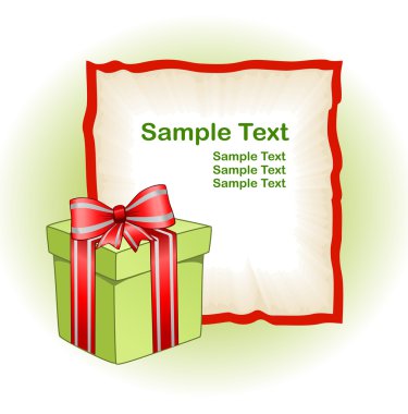 Noel hediye ile eski kağıt