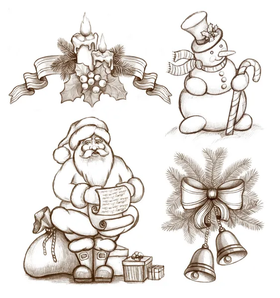 Christmas-illustraties — Stockfoto