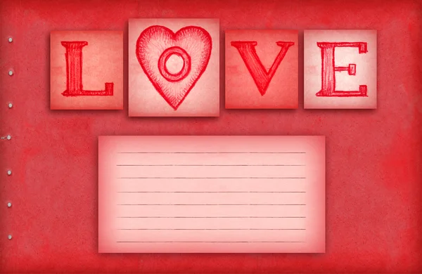Vintage valentine's arka planVintage Valentijnsdag achtergrond — Stockfoto