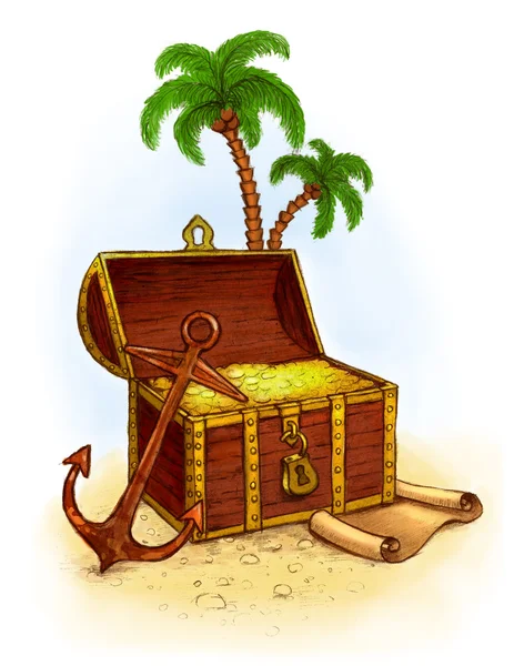Pirate's treasure — Stock Photo, Image