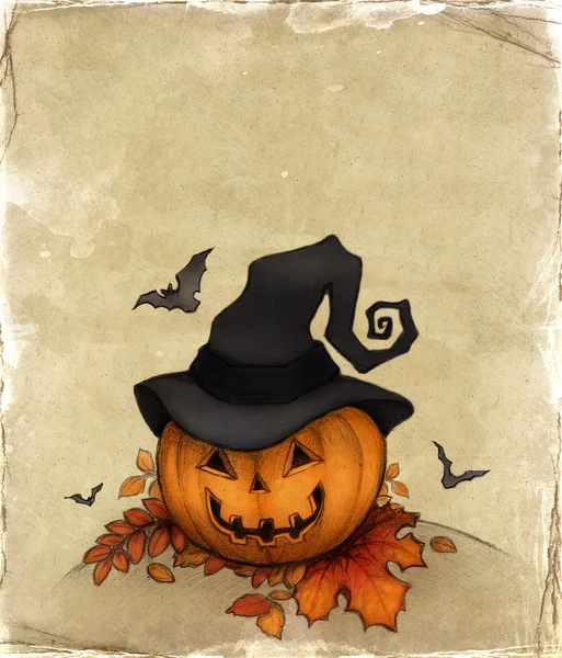 Tarjeta de felicitación Halloween — Foto de Stock