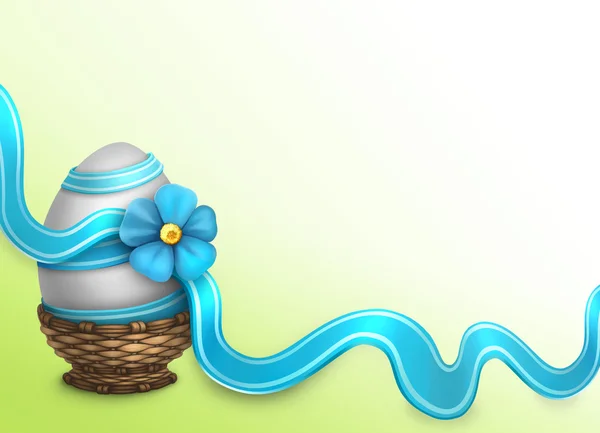 Easter background with illustration of egg — Stock Photo, Image