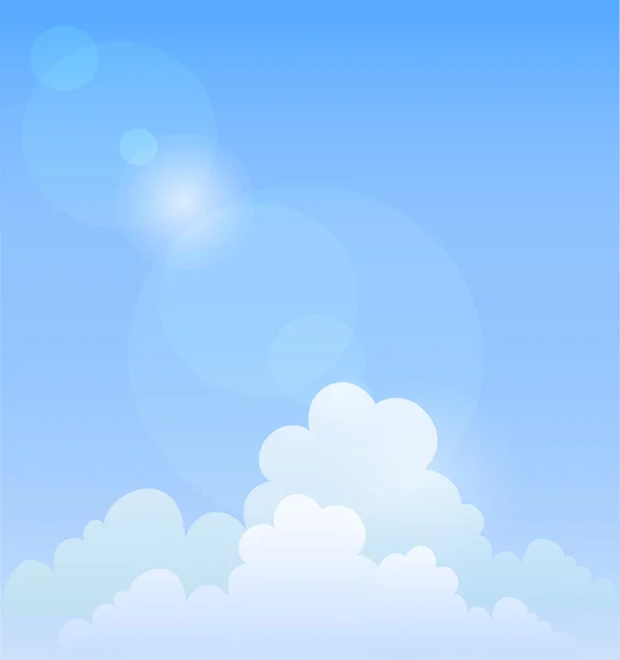 Blauwe hemel. vector achtergrond — Stockvector