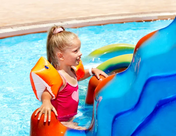 Child ride with water slides — Stock Photo, Image