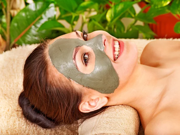 Woman getting facial massage . — Stock Photo, Image