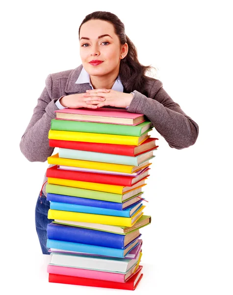 Woman holding book. — Stock Photo, Image