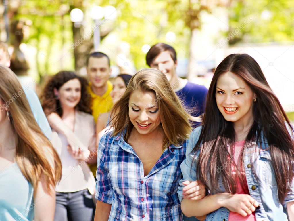 Group In Summer Outdoor. Stock Photo By ©poznyakov 11832354