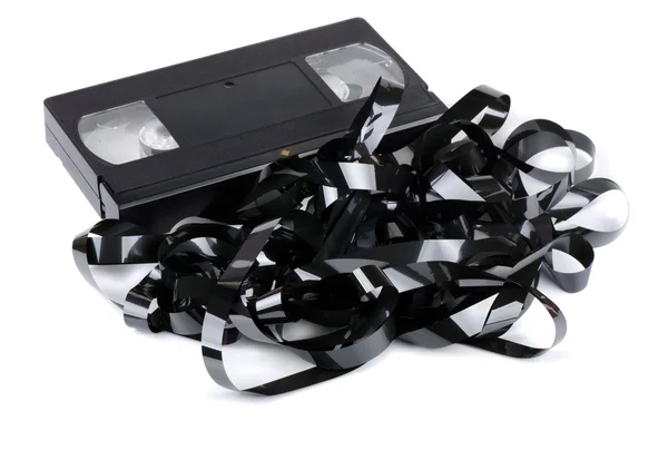 Tangled video tape Royalty Free Stock Images