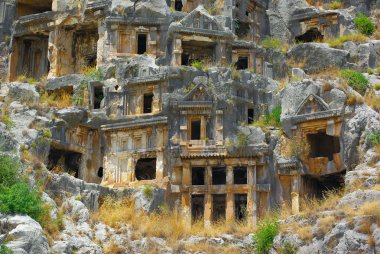 Tombs in Myra clipart