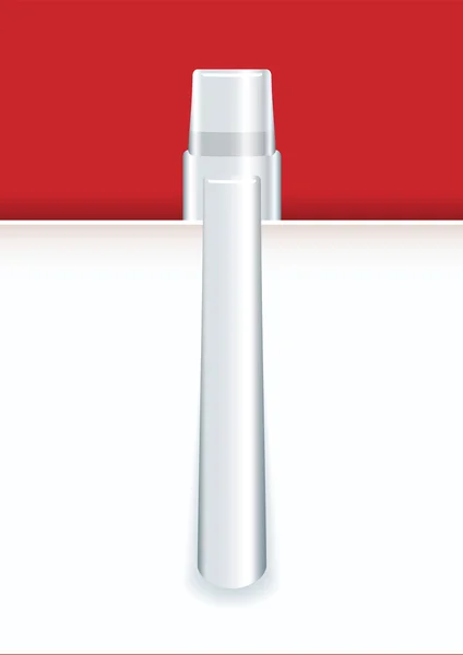 Silberner Stift — Stockvektor