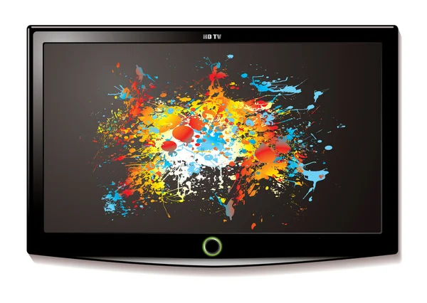 TV LCD écran plat — Image vectorielle