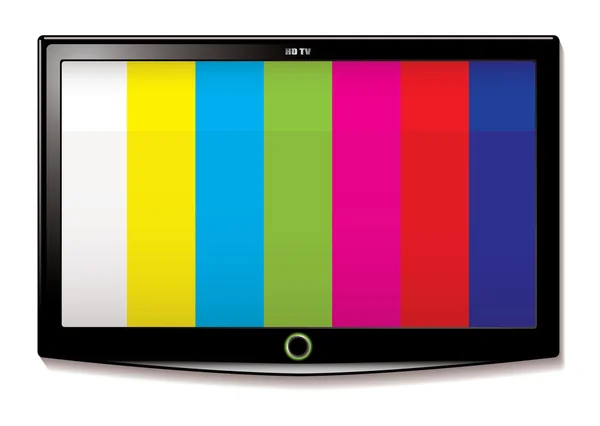 Test LCD telewizor — Wektor stockowy