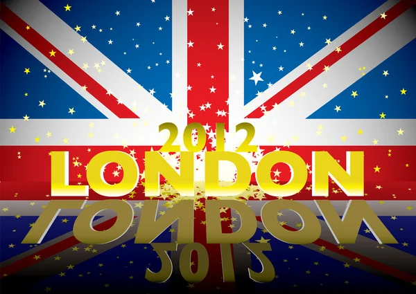 Londra 2012 modern bayrağı — Stok Vektör