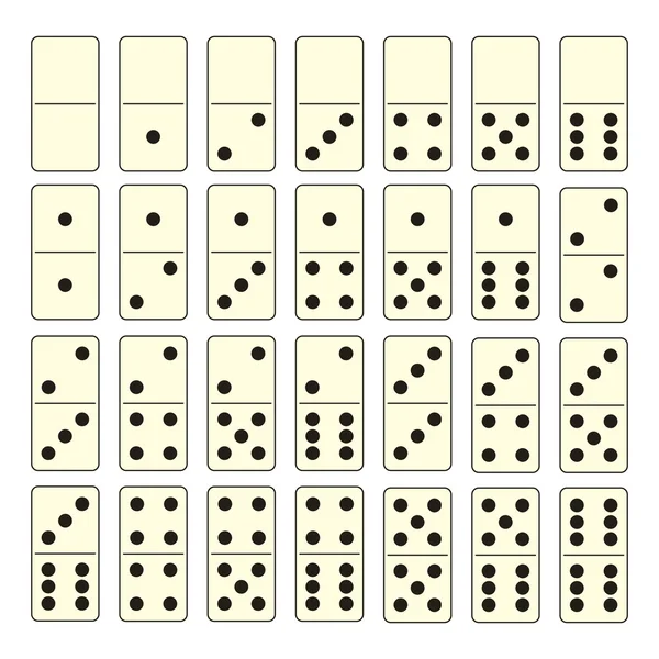 Jeu de domino — Image vectorielle