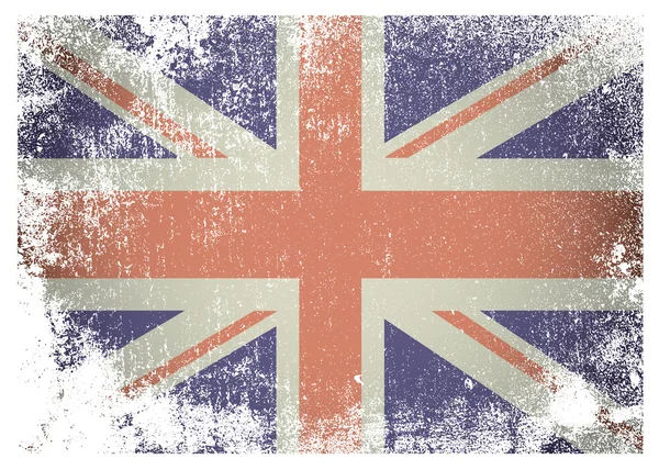 Grunge drapeau britannique — Image vectorielle