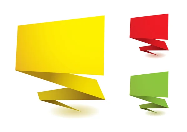 Elementos de origami — Vector de stock