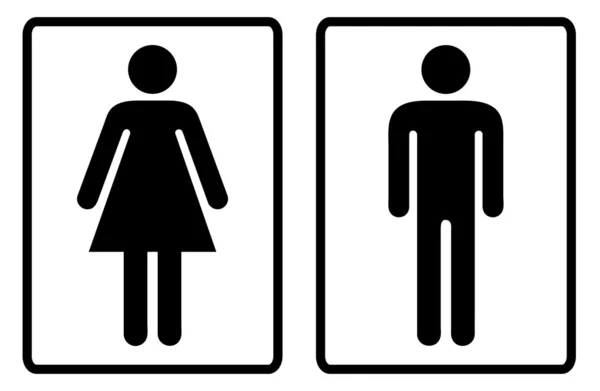 Symboles de toilette aperçu — Image vectorielle