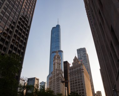 wrigley Binası ve trump tower chicago