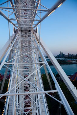 Detail of large ferris wheel clipart