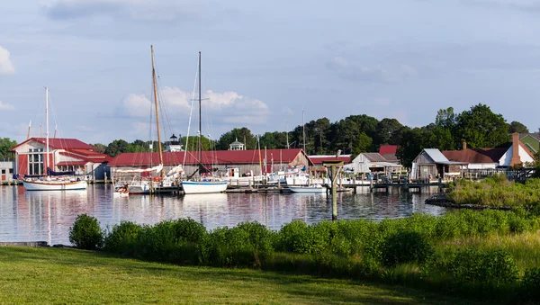 St. Michaels kikötő a Chesapeake-öbölben — Stock Fotó