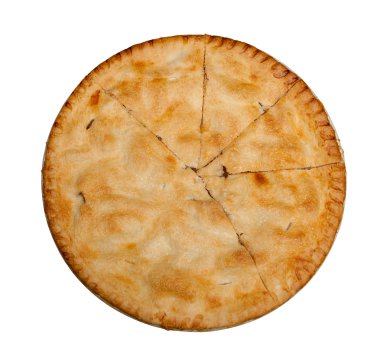 Freshly baked homemade apple pie clipart