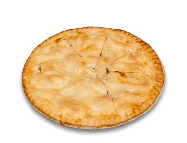 Freshly baked homemade apple pie clipart