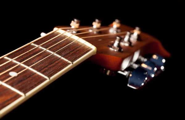Vista para baixo o painel de instrumentos da guitarra — Fotografia de Stock