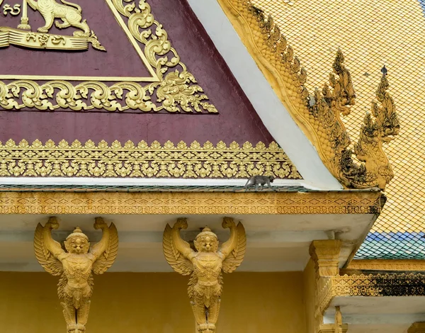 Edifici decorati a Palazzo Reale Cambogia — Foto Stock