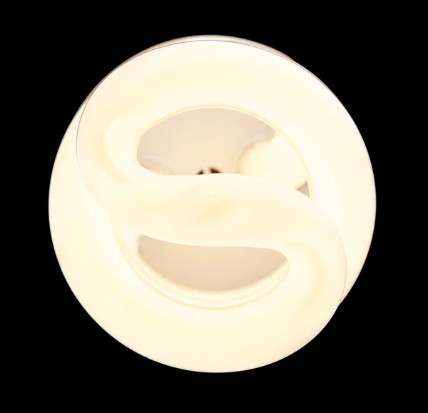 Флуоресцентная лампа, подсвечиваемая сверху — стоковое фото
