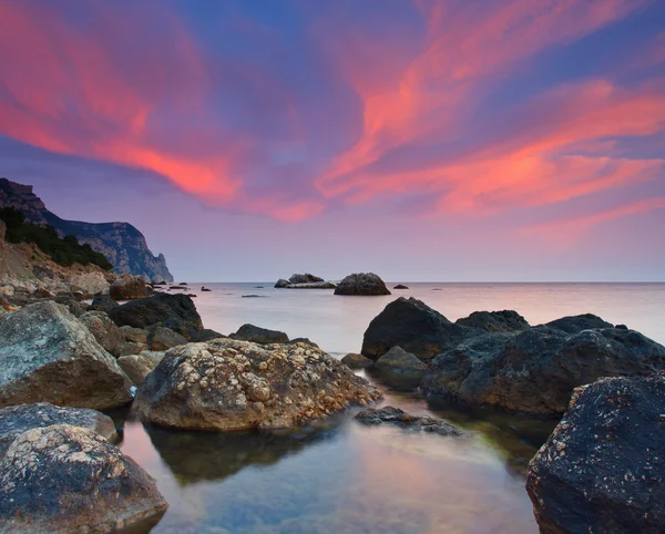 stock image Sunset over the sea