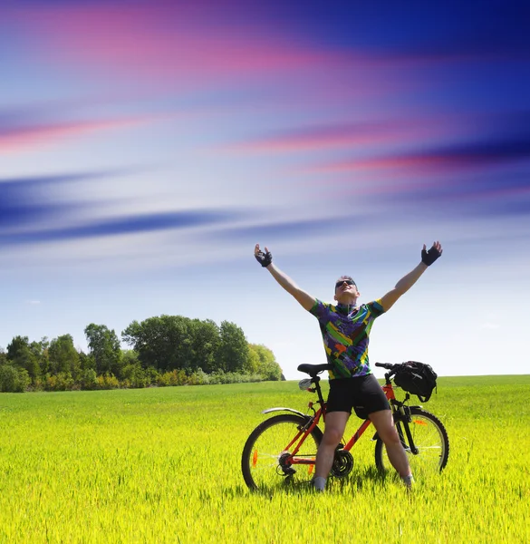 自行车旅游 免版税图库图片
