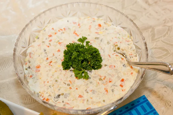 Salade Олів'є — стокове фото