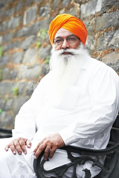 Adulto indiano sikh uomo — Foto Stock