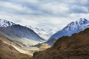 Himalayas mountains in india spiti valley clipart