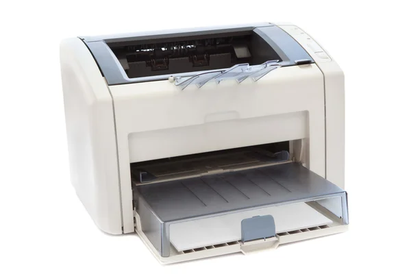 Impressora de escritório a laser isolada em fundo branco — Fotografia de Stock