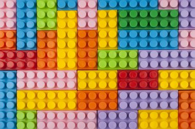 Plastic blocks background clipart