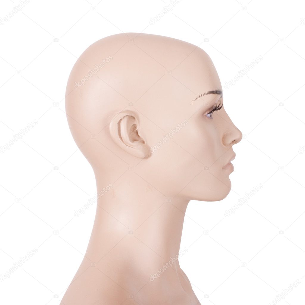Head of a female mannequin