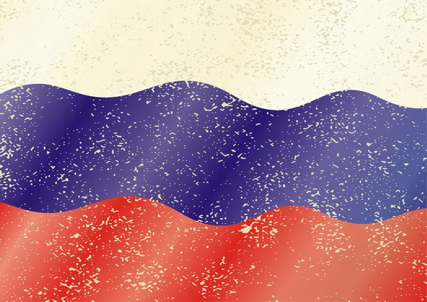 stock vector Russian grunge flag. Grunge effect can be cleaned easily