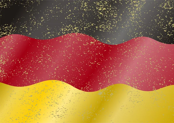 Германия гранж-флаг. Эффект гранжа можно легко очистить . — стоковый вектор