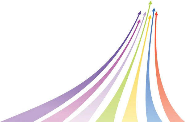 Multicolored arrows. Vector illustration — Stock Vector