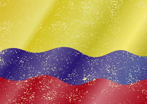 Colombian grunge旗 — 图库矢量图片