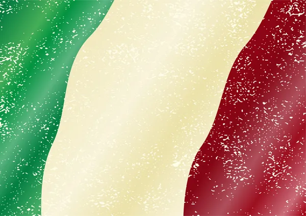 Italské grunge vlajka — Stockový vektor